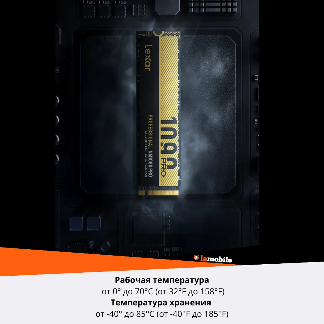 Внутренний SSD-накопитель Lexar SSD Professional NM1090 PRO M.2 PCIe 5.0 2TB
