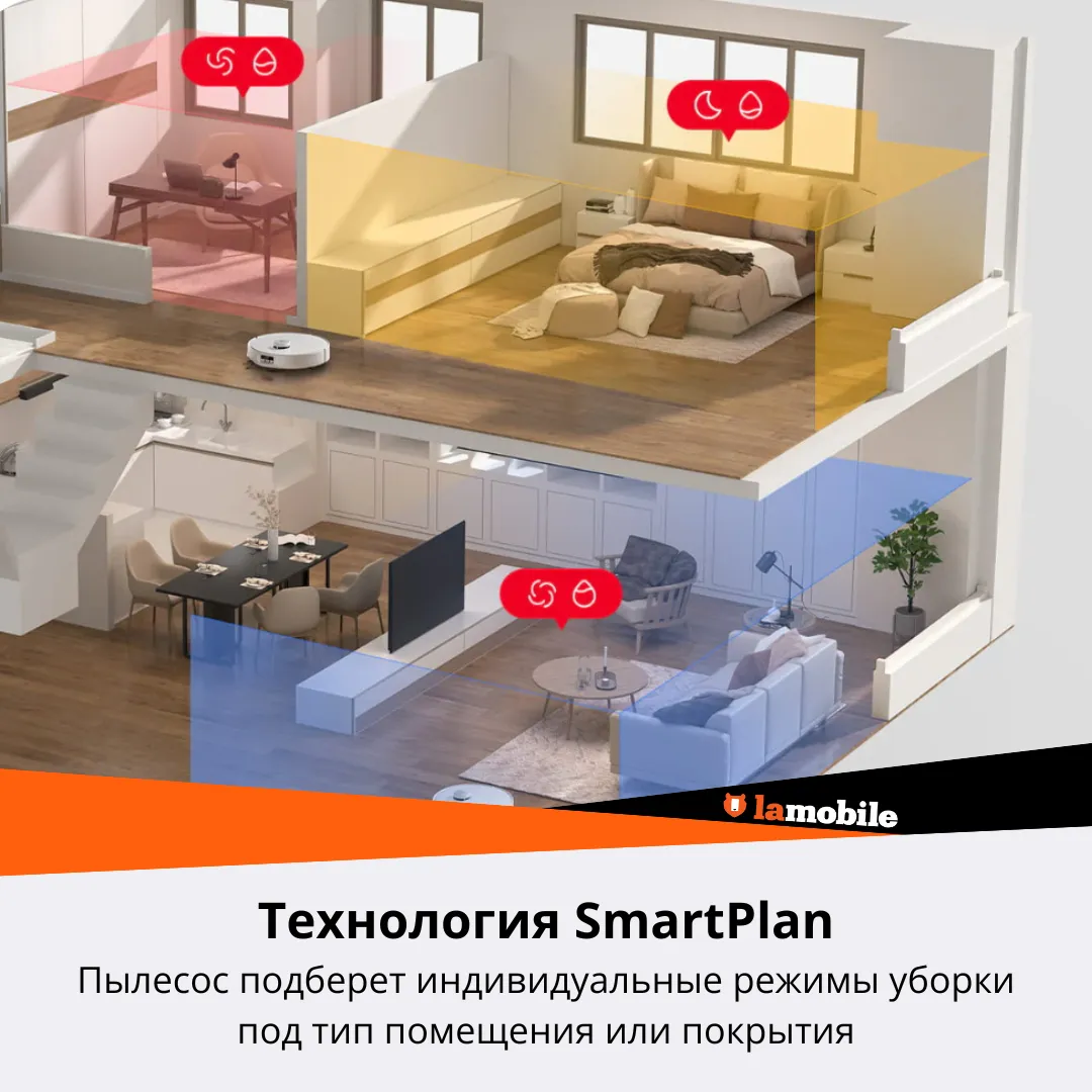 Робот-пылесос Roborock Qrevo EdgeC (White) (RU) — фото 15