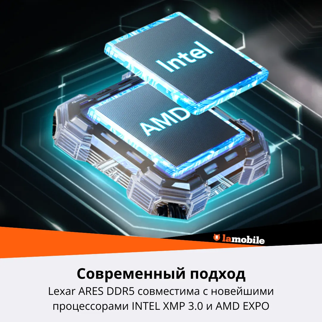 Оперативная память Lexar ARES + RGB DDR5 6800MT/s 32GB черный - 2